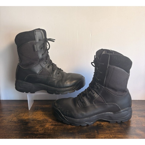 5.11 Tactical Other - 5.11 Tactical‎ ATAC 8" Storm Boots Mens Sz 11 Black Side Zip Military Tactical
